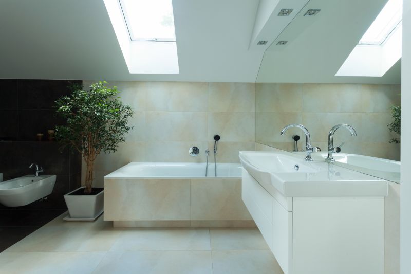 Bright Bathroom with Skylight